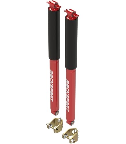 Amazon.com: MetalCloak RockSport Red Long Travel Shock, Rear, Pair